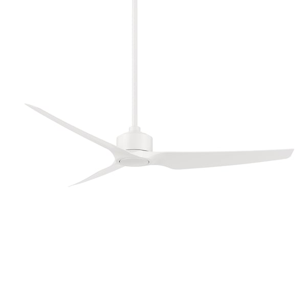 Wac Stella Indoor and Outdoor 3-Blade Smart Ceiling Fan 60in Matte White with Remote Control, 3 Blades F-056 - main